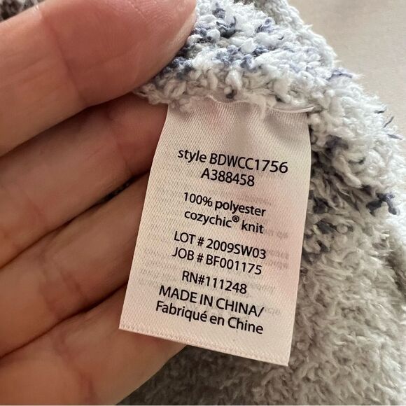 Barefoot Dreams CozyChic Seaside Crew-Neck Pullover Sweater Ocean Zebra - Picture 6 of 12